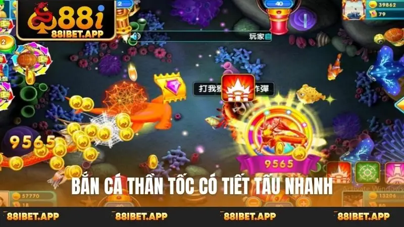 Bắn cá thần tốc có tiết tấu nhanh