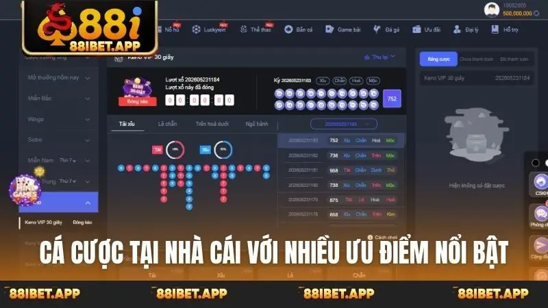 Cá cược tại nhà cái với nhiều ưu điểm nổi bật