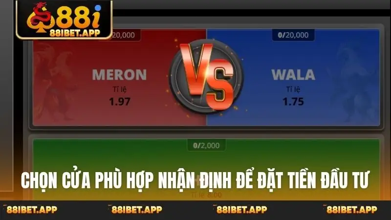 Chọn cửa phù hợp nhận định để đặt tiền đầu tư