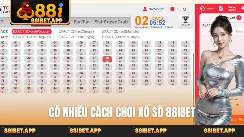 Có nhiều cách chơi xổ số 88ibet