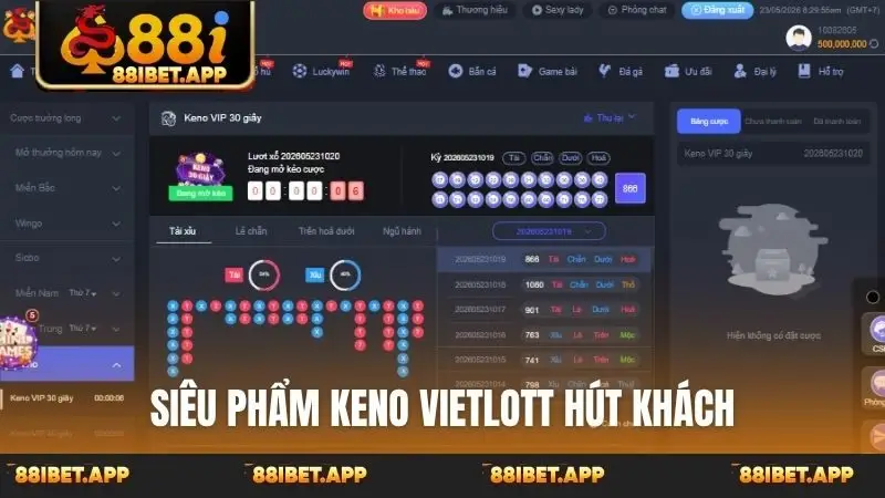 Siêu phẩm Keno Vietlott hút khách