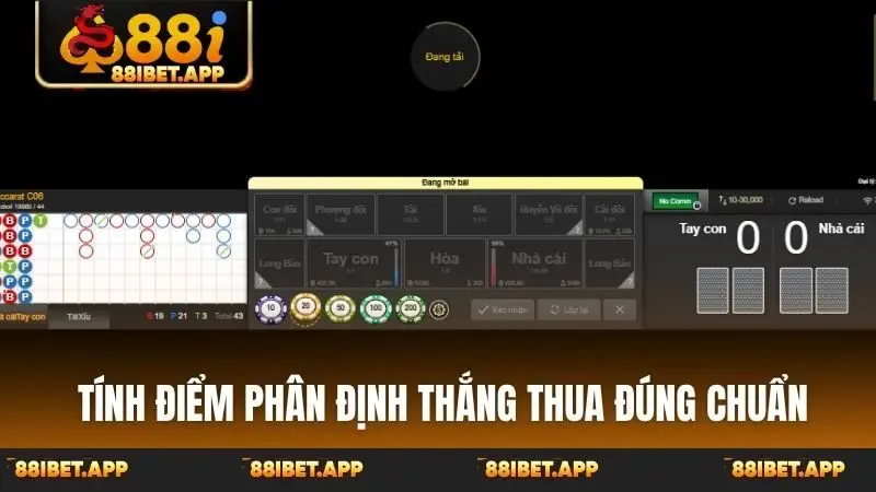 Tính điểm phân định thắng thua đúng chuẩn